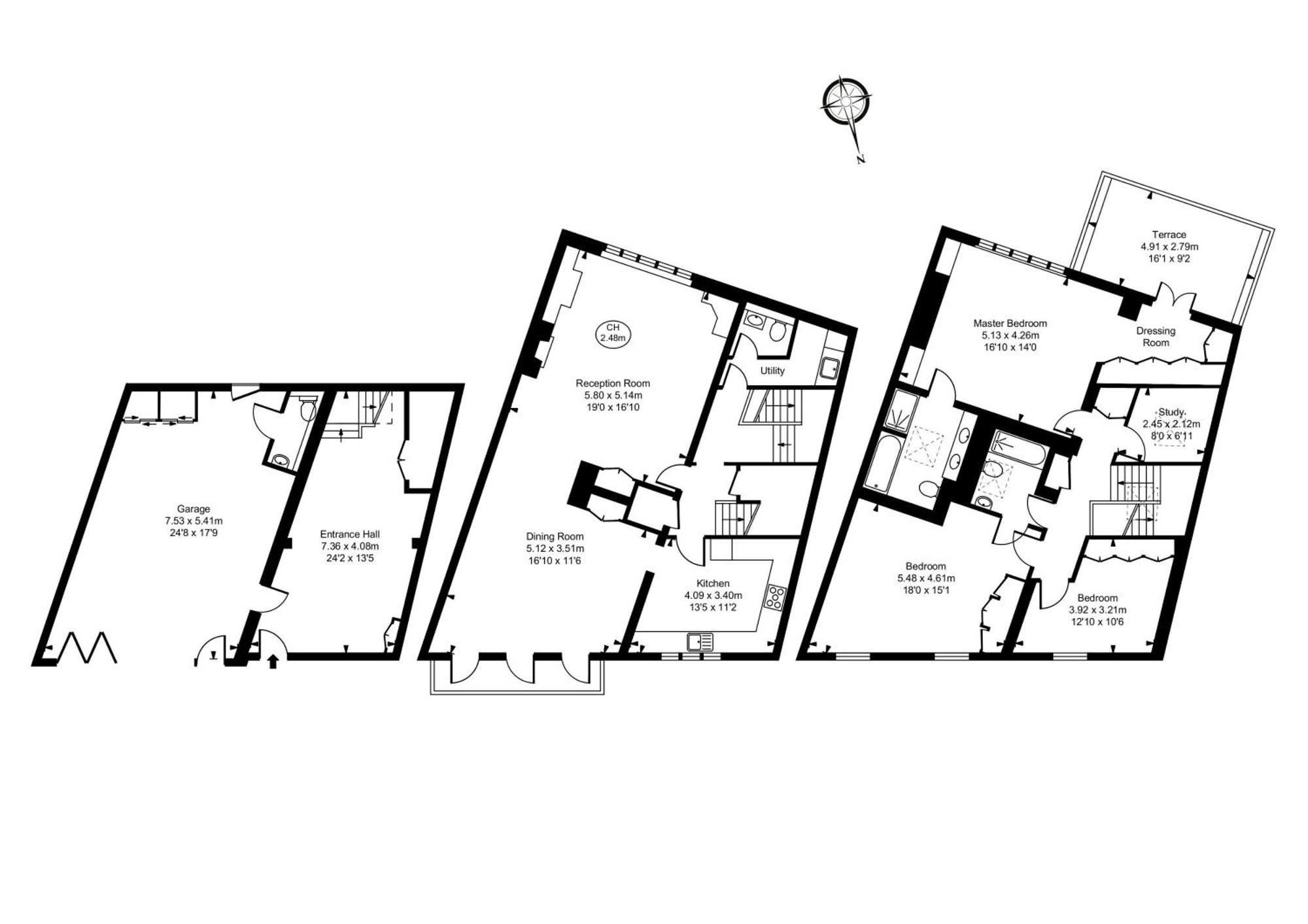 Modern 3 Bedroom Luxury House With Garage In Central London Exterior photo
